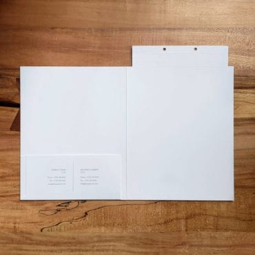 luxury high-end business and presentation folders